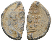 Byzantine Lead Seal PB.
Weight 5,83 gr - Diameter 24 mm.