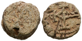 Byzantine Lead Seal PB.
Weight 15,31 gr - Diameter 19 mm.
