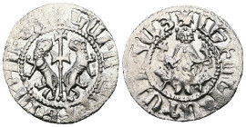 Armenia. Levon I. (1199-1219 AD) AR Tram.
Weight 2,85 gr - Diameter 20 mm.