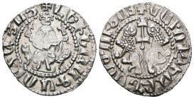 Armenia. Levon I. (1199-1219 AD) AR Tram.
Weight 2,99 gr - Diameter 20 mm.