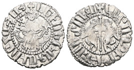 Armenia. Levon I. (1199-1219 AD) AR Tram.
Weight 2,99 gr - Diameter 21 mm.