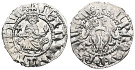 Armenia. Levon I. (1199-1219 AD) AR Tram.
Weight 2,86 gr - Diameter 21 mm.