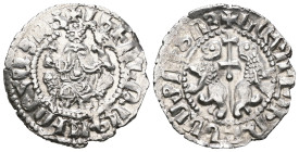 Armenia. Levon I. (1199-1219 AD) AR Tram.
Weight 2,99 gr - Diameter 21 mm.