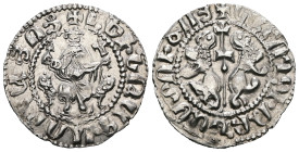 Armenia. Levon I. (1199-1219 AD) AR Tram.
Weight 2,76 gr - Diameter 21 mm.
