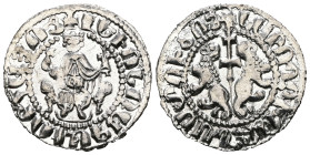 Armenia. Levon I. (1199-1219 AD) AR Tram.
Weight 2,99 gr - Diameter 21 mm.