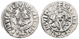 Armenia. Levon I. (1199-1219 AD) AR Tram.
Weight 2,94 gr - Diameter 21 mm.