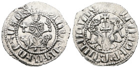 Armenia. Levon I. (1199-1219 AD) AR Tram.
Weight 2,86 gr - Diameter 23 mm.