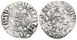 Armenia. Levon I. (1199-1219 AD) AR Tram.
Weight 3,08 gr - Diameter 21 mm.