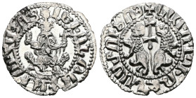 Armenia. Levon I. (1199-1219 AD) AR Tram.
Weight 2,90 gr - Diameter 21 mm.