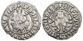 Armenia. Levon I. (1199-1219 AD) AR Tram.
Weight 2,99 gr - Diameter 21 mm.