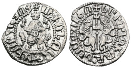 Armenia. Levon I. (1199-1219 AD) AR Tram.
Weight 2,51 gr - Diameter 21 mm.