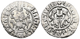 Armenia. Levon I. (1199-1219 AD) AR Tram.
Weight 2,69 gr - Diameter 20 mm.