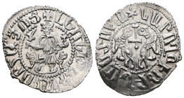 Armenia. Levon I. (1199-1219 AD) AR Tram.
Weight 2,99 gr - Diameter 23 mm.