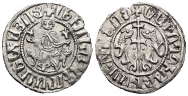 Armenia. Levon I. (1199-1219 AD) AR Tram.
Weight 2,99 gr - Diameter 21 mm.