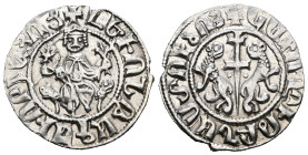 Armenia. Levon I. (1199-1219 AD) AR Tram.
Weight 2,99 gr - Diameter 19 mm.