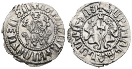 Armenia. Levon I. (1199-1219 AD) AR Tram.
Weight 2,82 gr - Diameter 21 mm.