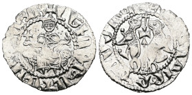 Armenia. Levon I. (1199-1219 AD) AR Tram.
Weight 2,88 gr - Diameter 21 mm.