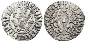 Armenia. Levon I. (1199-1219 AD) AR Tram.
Weight 2,83 gr - Diameter 21 mm.