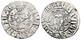 Armenia. Levon I. (1199-1219 AD) AR Tram.
Weight 3,00 gr - Diameter 19 mm.