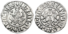 Armenia. Levon I. (1199-1219 AD) AR Tram.
Weight 2,88 gr - Diameter 21 mm.