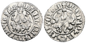 Armenia. Levon I. (1199-1219 AD) AR Tram.
Weight 2,91 gr - Diameter 21 mm.