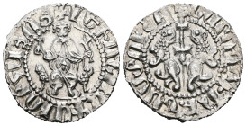 Armenia. Levon I. (1199-1219 AD) AR Tram.
Weight 2,93 gr - Diameter 20 mm.