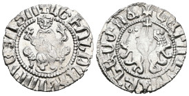 Armenia. Levon I. (1199-1219 AD) AR Tram.
Weight 2,82 gr - Diameter 20 mm.