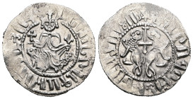Armenia. Levon I. (1199-1219 AD) AR Tram.
Weight 2,99 gr - Diameter 21 mm.