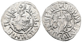 Armenia. Levon I. (1199-1219 AD) AR Tram.
Weight 2,99 gr - Diameter 22 mm.