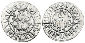 Armenia. Levon I. (1199-1219 AD) AR Tram.
Weight 2,99 gr - Diameter 22 mm.