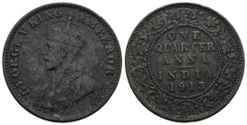 East India Company, Copper Quarter-Anna, 1858.
Weight 4,70 gr - Diameter 23 mm.