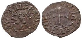 Italian states, Venice , Michael Steno(1400-1413AD).  tornesello no date. Obv: +MIChAEL STEN DUX, cross within circular frame. Rev: +VEXILIFER VENETIA...