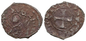 Italian states, Venice , Michael Steno(1400-1413AD).  tornesello no date. Obv: +MIChAEL STEN DUX, cross within circular frame. Rev: +VEXILIFER VENETIA...