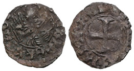 Italian states, Venice , Michael Steno(1400-1413AD).  tornesello no date. Obv: +MIChAEL STEN DUX, cross within circular frame. Rev: +VEXILIFER VENETIA...
