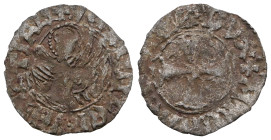 Italian states, Venice , Michael Steno(1400-1413AD).  tornesello no date. Obv: +MIChAEL STEN DUX, cross within circular frame. Rev: +VEXILIFER VENETIA...
