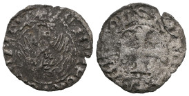 Italian states, Venice , Michael Steno(1400-1413AD).  tornesello no date. Obv: +MIChAEL STEN DUX, cross within circular frame. Rev: +VEXILIFER VENETIA...