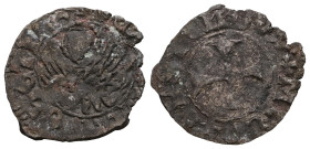 Italian states, Venice , Michael Steno(1400-1413AD).  tornesello no date. Obv: +MIChAEL STEN DUX, cross within circular frame. Rev: +VEXILIFER VENETIA...