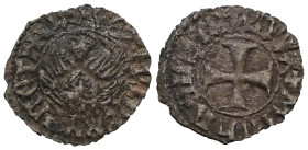 Italian states, Venice , Michael Steno(1400-1413AD).  tornesello no date. Obv: +MIChAEL STEN DUX, cross within circular frame. Rev: +VEXILIFER VENETIA...
