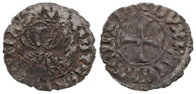 Italian states, Venice , Michael Steno(1400-1413AD).  tornesello no date. Obv: +MIChAEL STEN DUX, cross within circular frame. Rev: +VEXILIFER VENETIA...