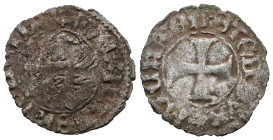 Italian states, Venice , Michael Steno(1400-1413AD).  tornesello no date. Obv: +MIChAEL STEN DUX, cross within circular frame. Rev: +VEXILIFER VENETIA...