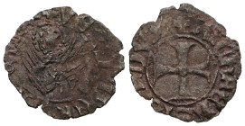 Italian states, Venice , Michael Steno(1400-1413AD).  tornesello no date. Obv: +MIChAEL STEN DUX, cross within circular frame. Rev: +VEXILIFER VENETIA...
