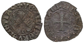 Italian states, Venice , Michael Steno(1400-1413AD).  tornesello no date. Obv: +MIChAEL STEN DUX, cross within circular frame. Rev: +VEXILIFER VENETIA...