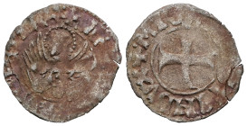 Italian states, Venice , Michael Steno(1400-1413AD).  tornesello no date. Obv: +MIChAEL STEN DUX, cross within circular frame. Rev: +VEXILIFER VENETIA...