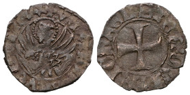 Italian states, Venice , Michael Steno(1400-1413AD).  tornesello no date. Obv: +MIChAEL STEN DUX, cross within circular frame. Rev: +VEXILIFER VENETIA...