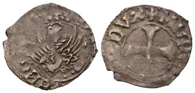 Italian states, Venice , Michael Steno(1400-1413AD).  tornesello no date. Obv: +MIChAEL STEN DUX, cross within circular frame. Rev: +VEXILIFER VENETIA...