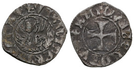 Italian States, Venice Antonio Venier doge LXII, 1382-1400. Tornesello, Mist. + ANTO'VENERIO DVX Croce patente. Rv. = VEXILIFER VENETIA4 Leone in sold...