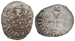 talian states, Venice , Michael Steno(1400-1413AD).  tornesello no date. Obv: +MIChAEL STEN DUX, cross within circular frame. Rev: +VEXILIFER VENETIA ...