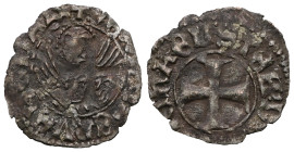 Italian states, Venice , Michael Steno(1400-1413AD).  tornesello no date. Obv: +MIChAEL STEN DUX, cross within circular frame. Rev: +VEXILIFER VENETIA...