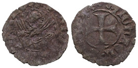 Italian states, Venice , Michael Steno(1400-1413AD).  tornesello no date. Obv: +MIChAEL STEN DUX, cross within circular frame. Rev: +VEXILIFER VENETIA...