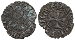 Italian States Venice  Venice, Michael Steno(1400-1413AD). AR tornesello no date. Obv: +MIChAEL STEN DUX, cross within circular frame. Rev: +VEXILIFER...